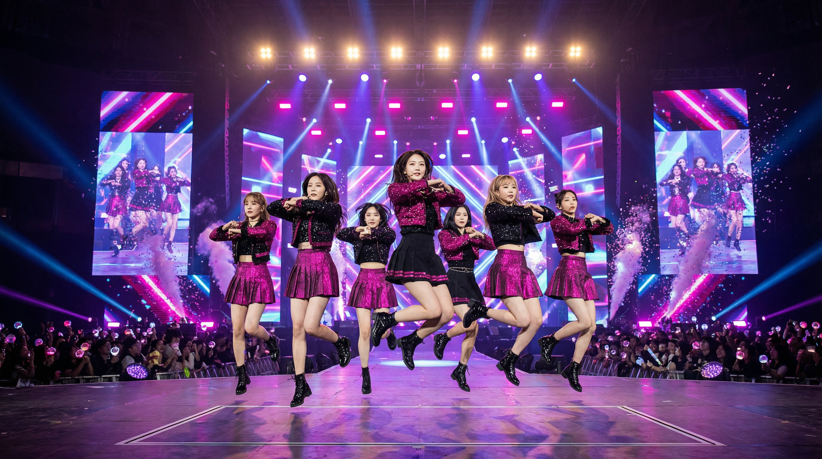 后座激情视频：女团舞台表演